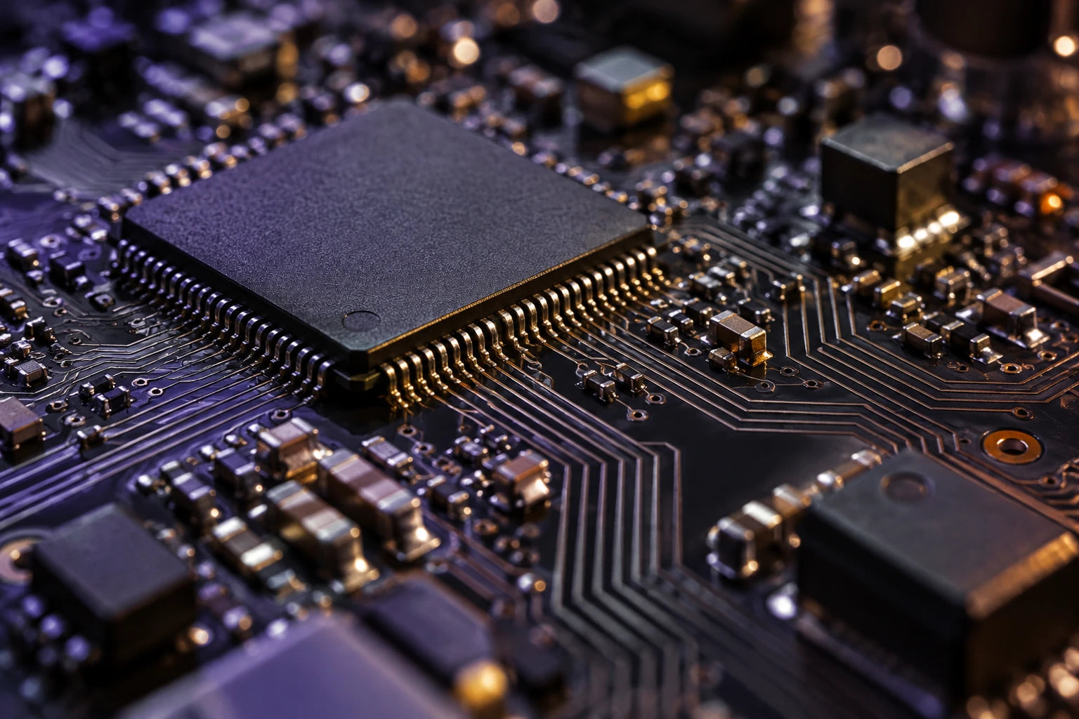 Detailed computing circuitry illustrating connected information paths